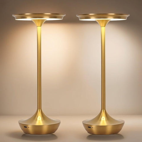 XIH LED table lamp gold on-table cordless convenience for any room