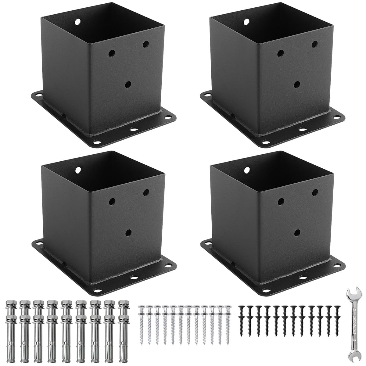 XIHUWZ 4x4 post bracket kit packaging for quick setup
