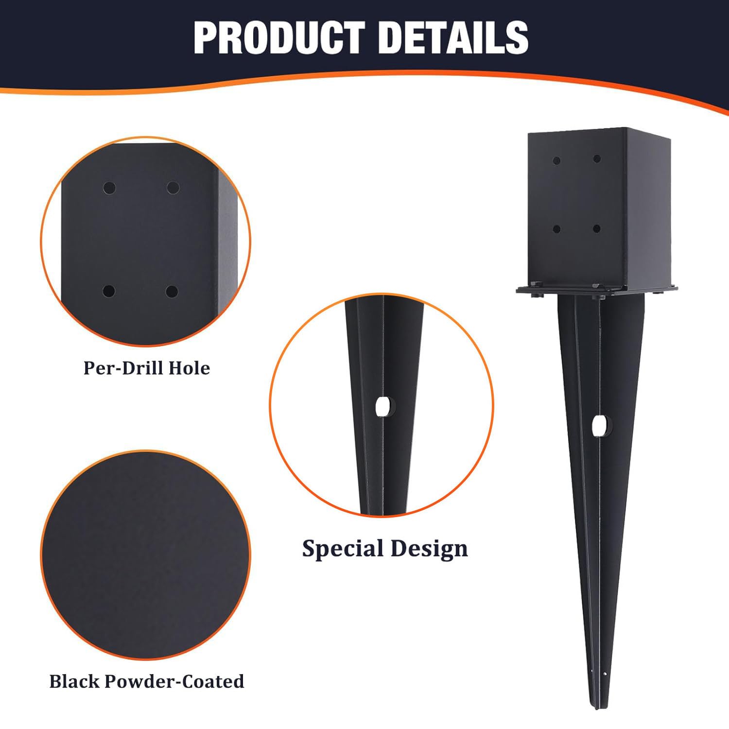 XIHUWZ black powder-coated steel construction resists corrosion for outdoor use