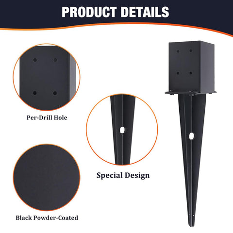 XIHUWZ carbon steel anchor with black powder coat resists moisture