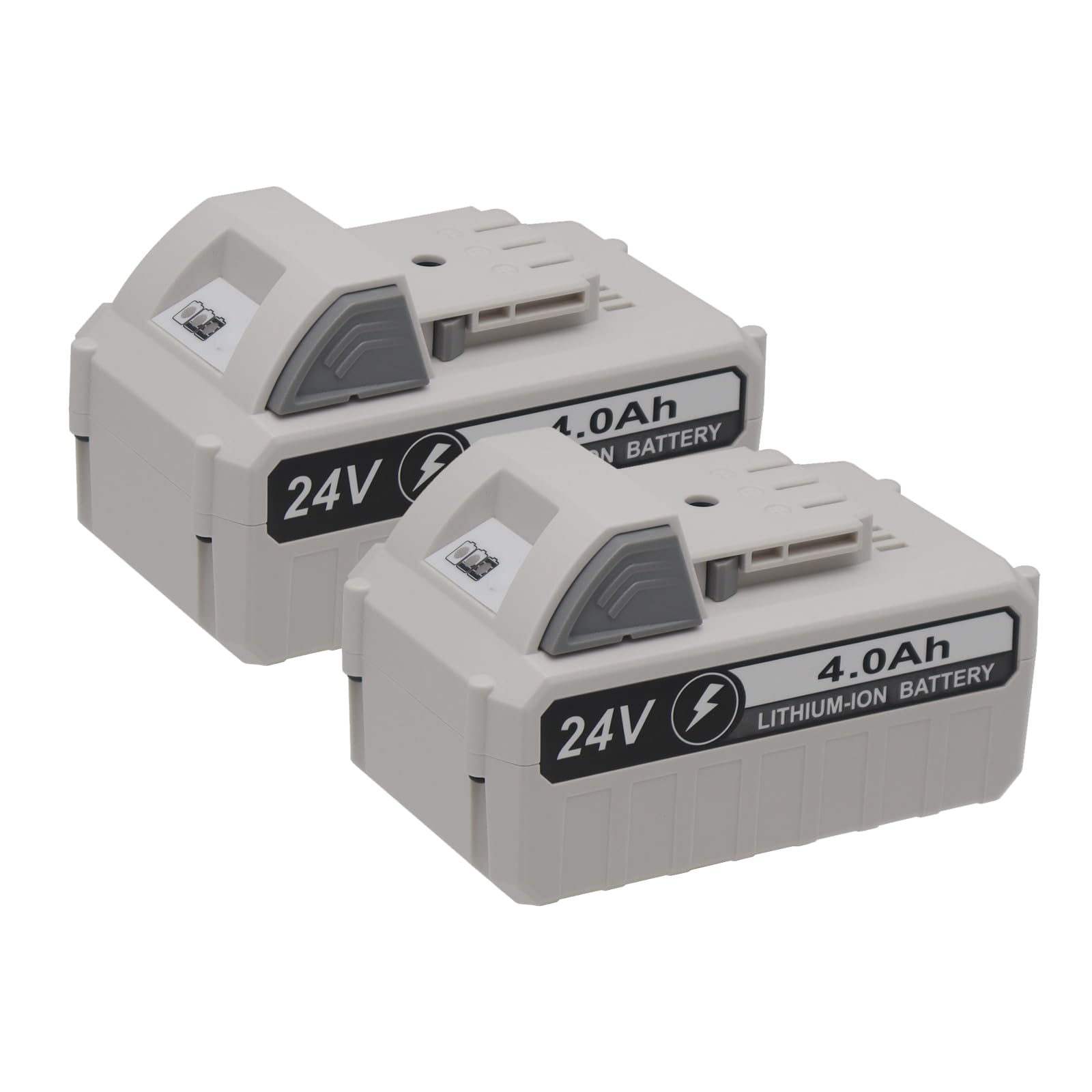 xiixtoo 24V 4000mAh battery with front view for reliable cordless power.