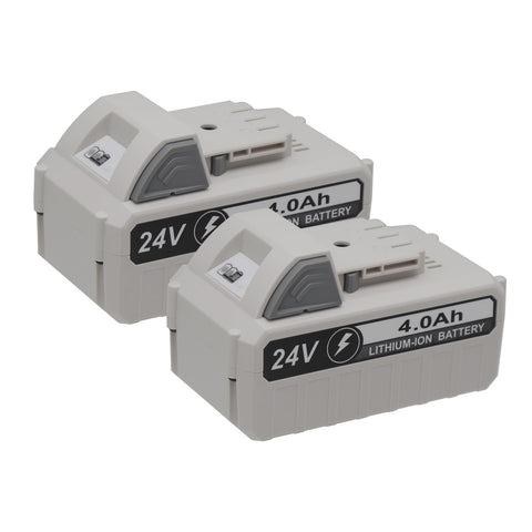 xiixtoo 24V 4000mAh battery with front view for reliable cordless power.