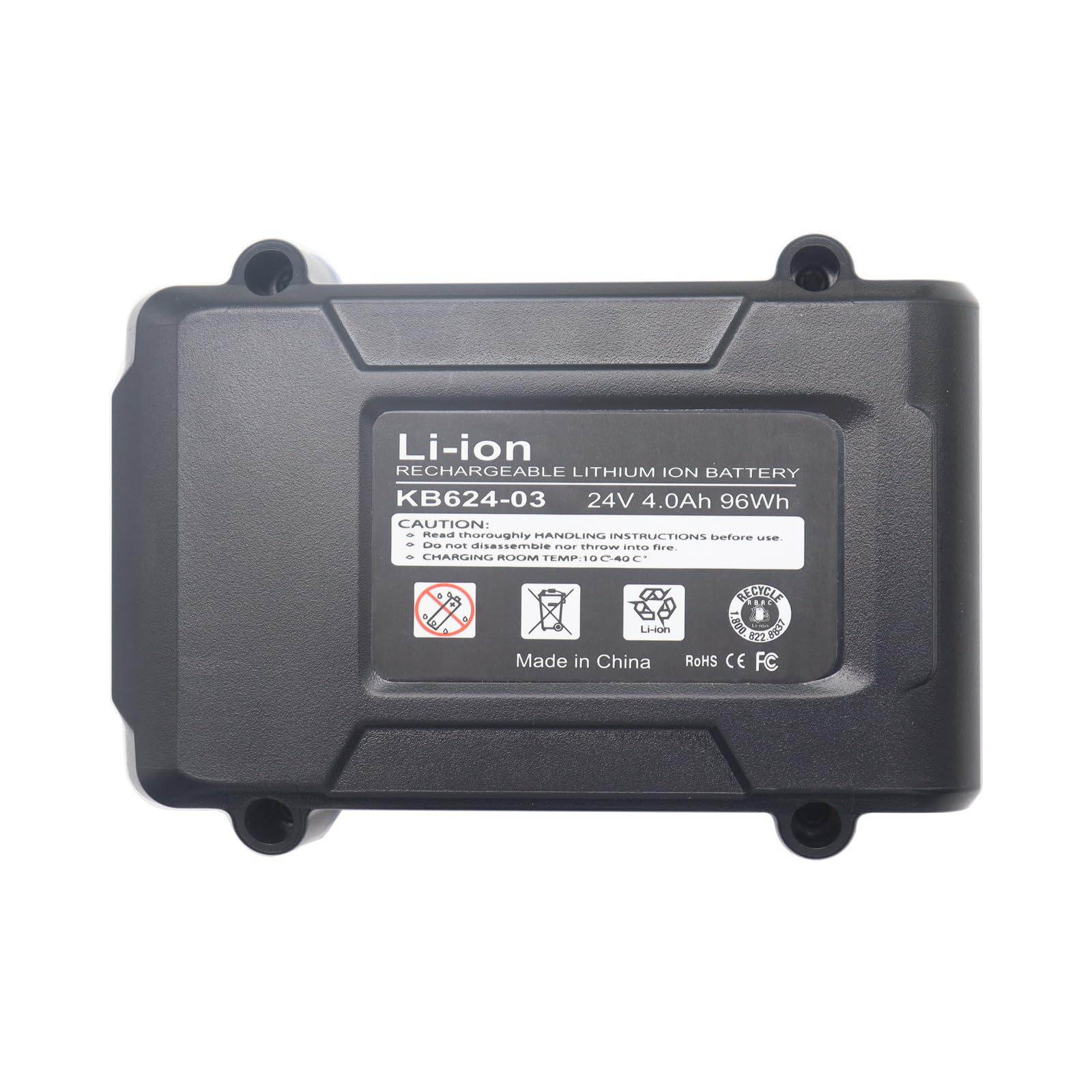 xiixtoo 24V battery compatible with Kobalt tools and chargers.