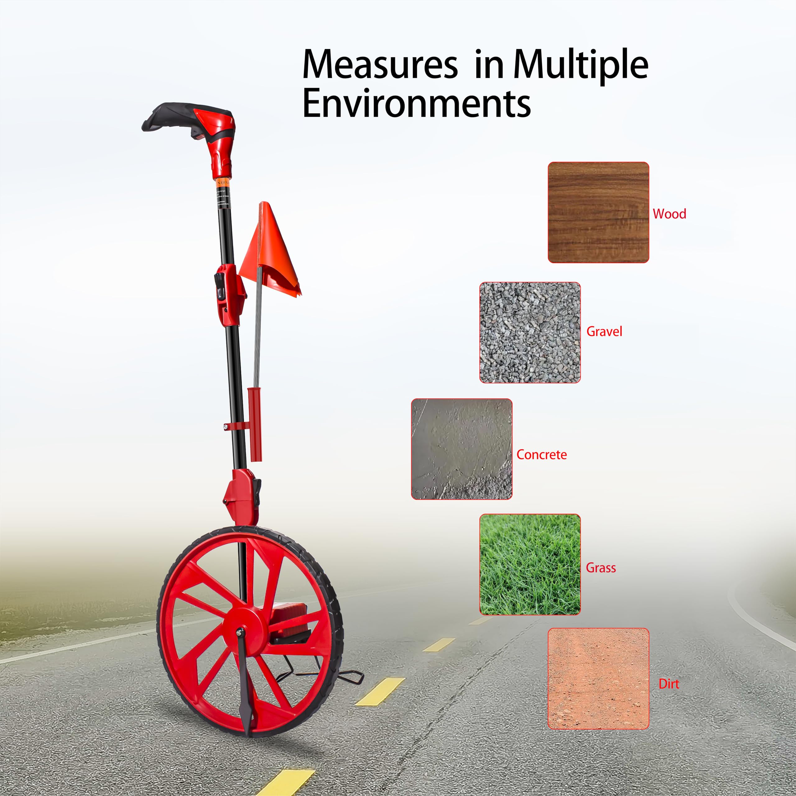 XIJIXI Distance Wheel gear precision supports accurate measurement in feet.