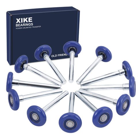 XIKE blue nylon garage door roller with 2in wheel for smoother operation