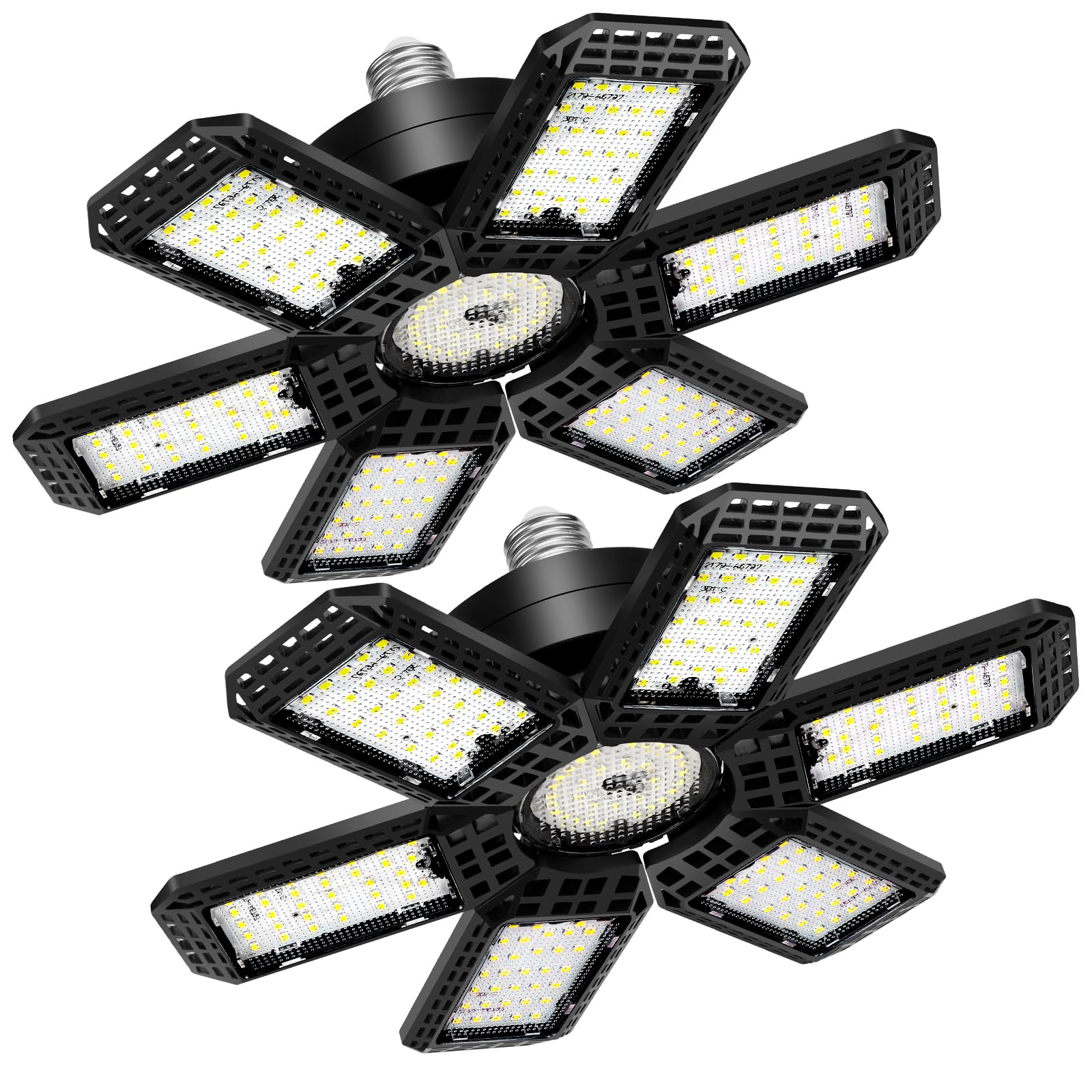 XILLUMI CORE 2-pack garage light ceiling installation for quick, tool-free setup