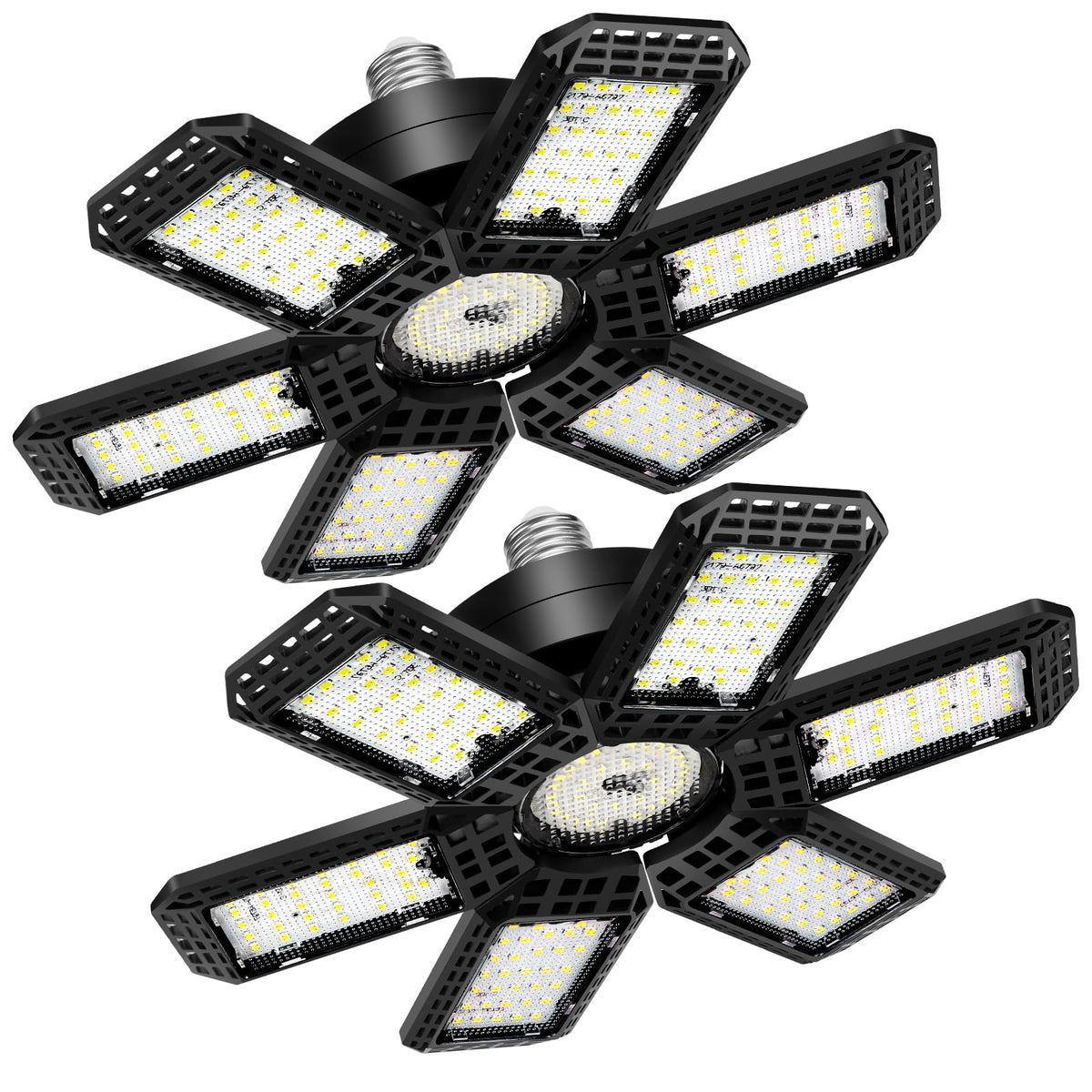 XILLUMI CORE 2-pack garage light ceiling installation for quick, tool-free setup