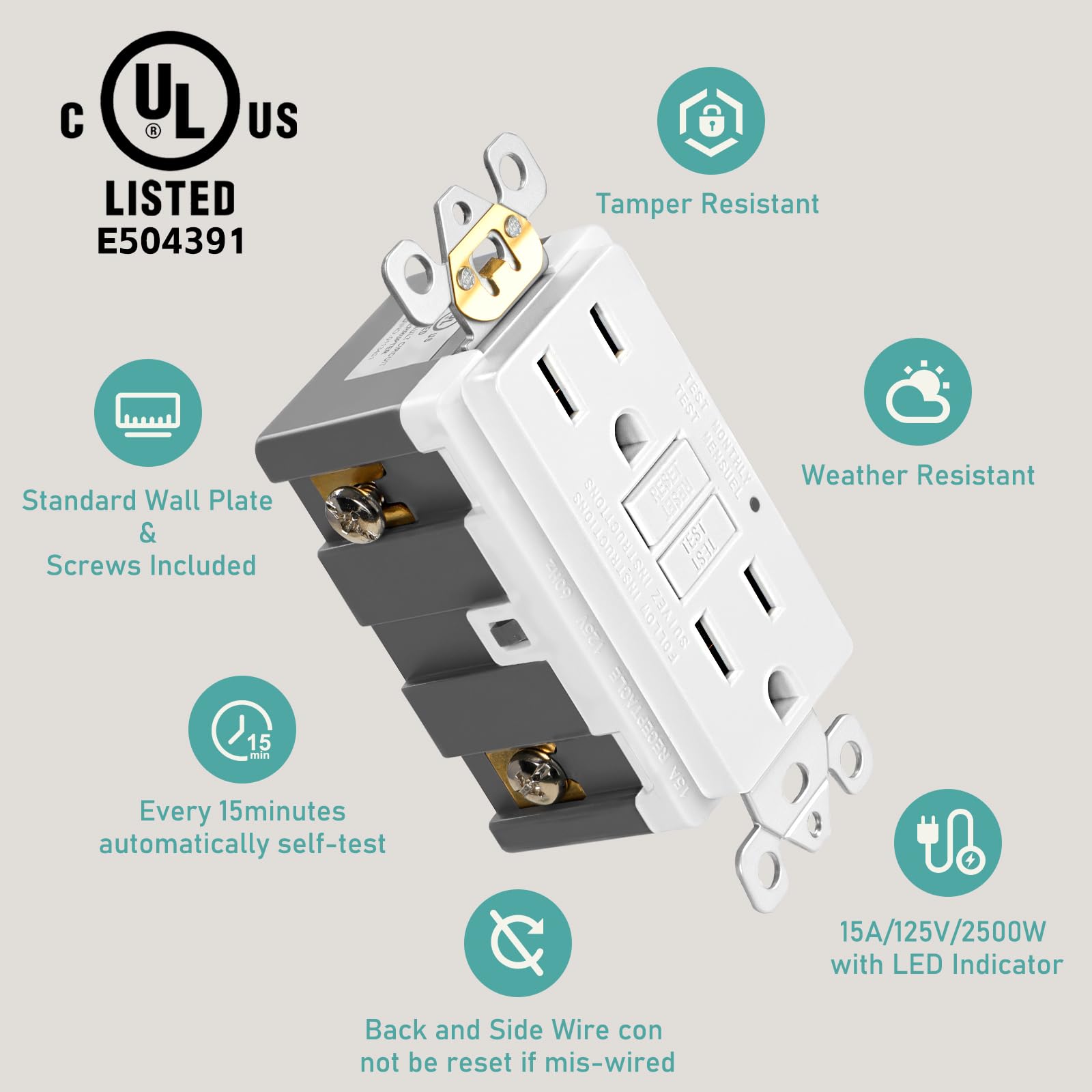 XimaoEase LED indicator on outlet provides quick status at a glance.