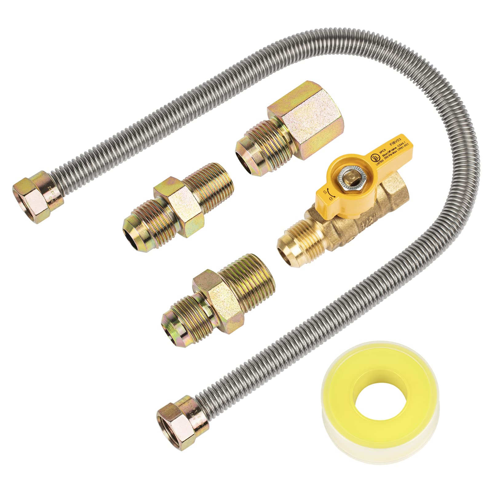 Ximoon F271239 installation-ready kit for quick gas appliance hookups