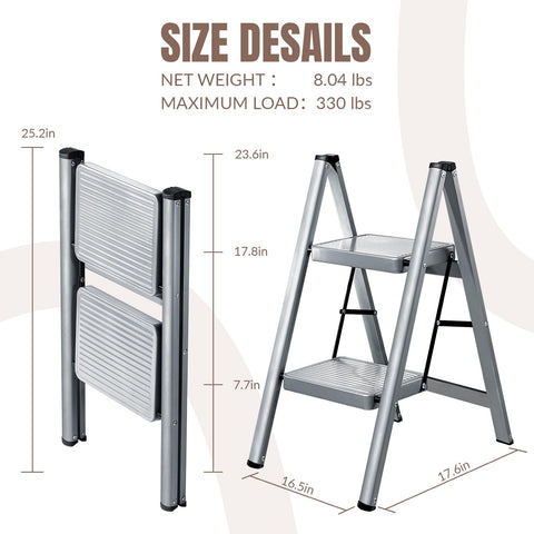 XinSunho anti-slip pedal wide step for secure footing during tasks.