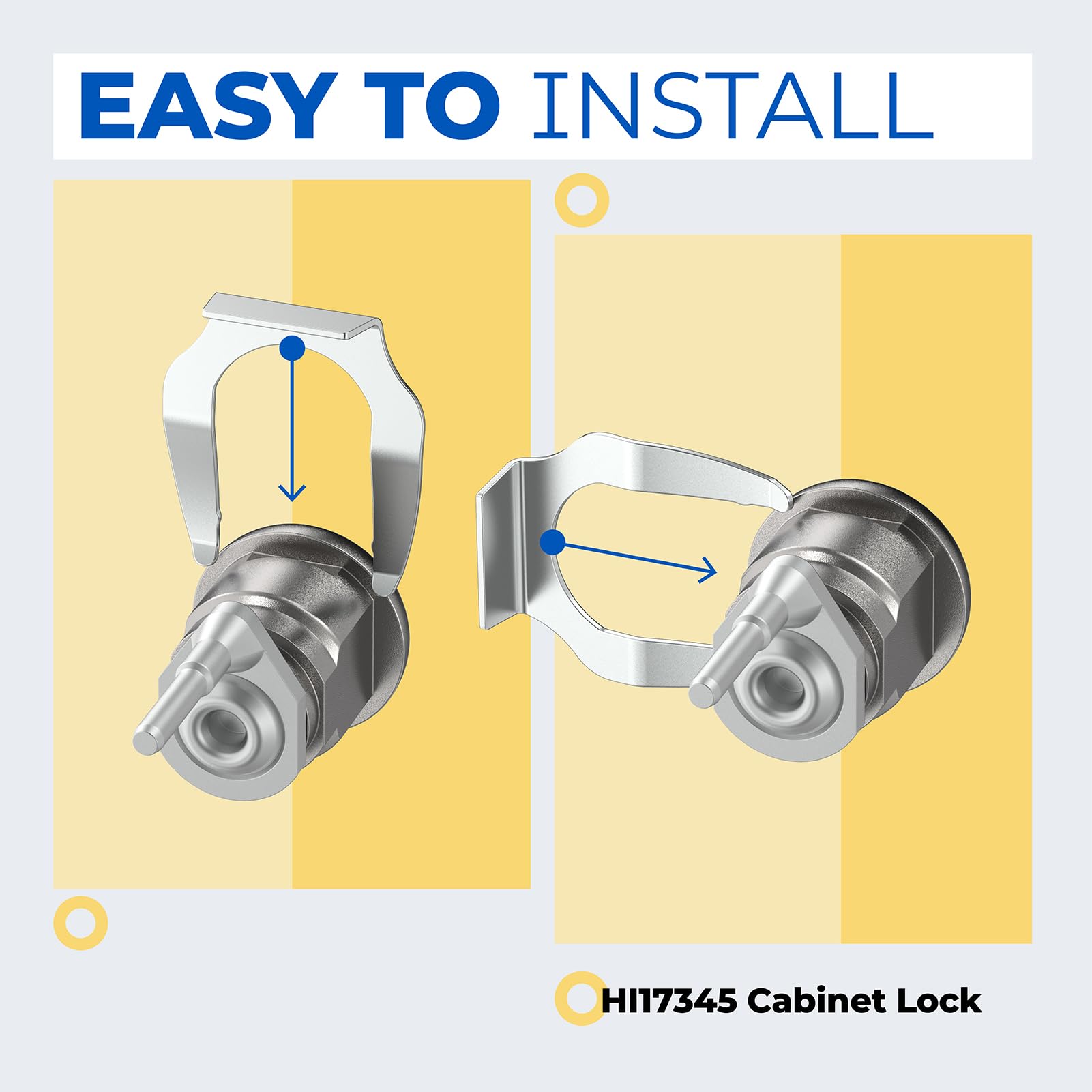 Brass tumbler mechanism in Xinafan HI17345 ensures durable operation