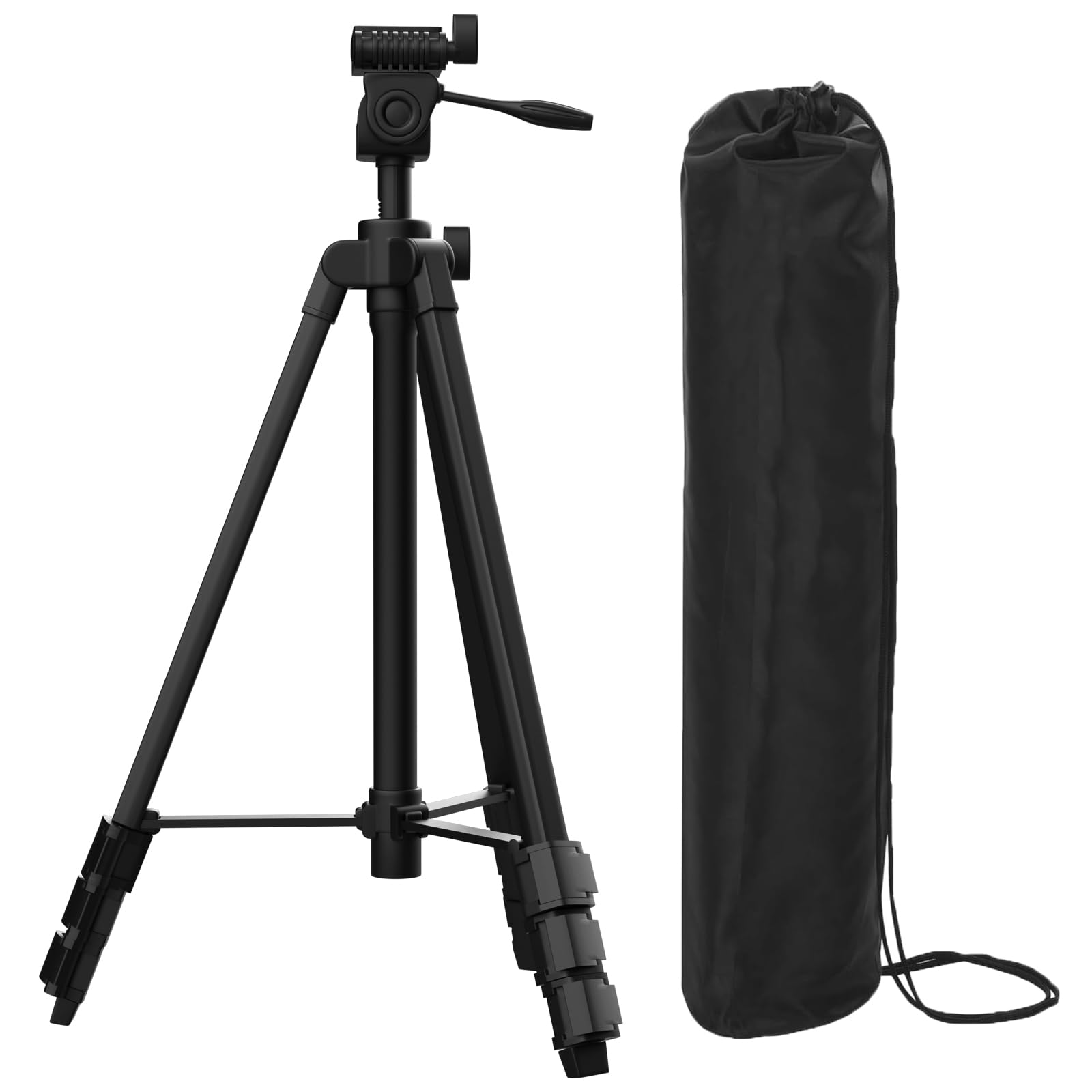 Xincere 55-inch laser level tripod with stable feet for steady outdoor use.