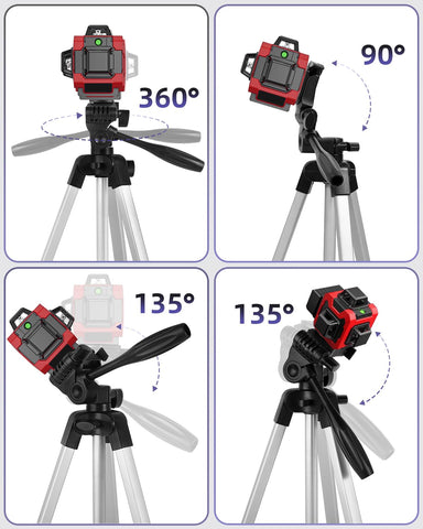 Xincere silver tripod stays steady during DIY installations or contractor jobs.