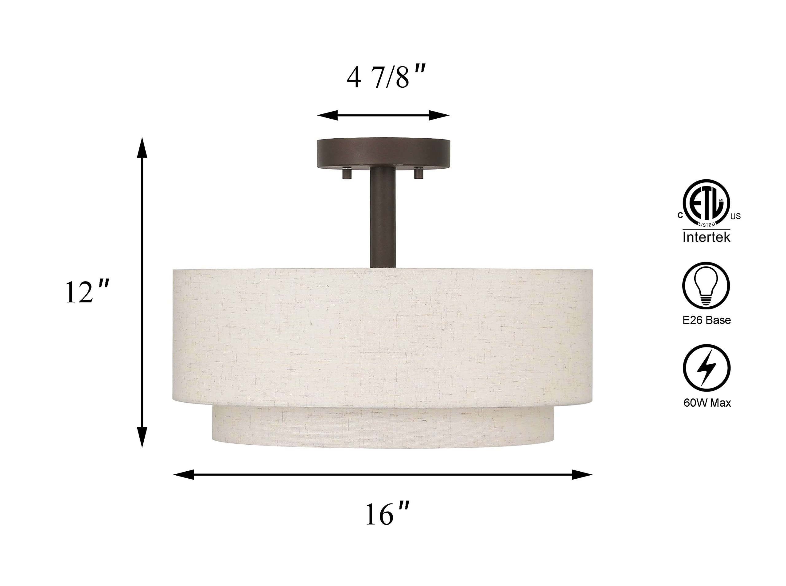 XiNBEi Lighting easy hardwired installation with included hardware