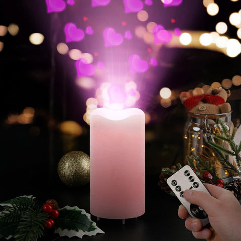 XingsLight authentic wax-finish LED candle with warm glow enhances decor