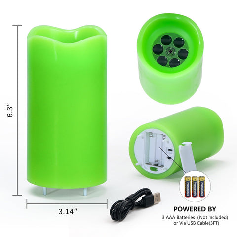 XingsLight dual-power candle can run on USB or batteries for flexible placement