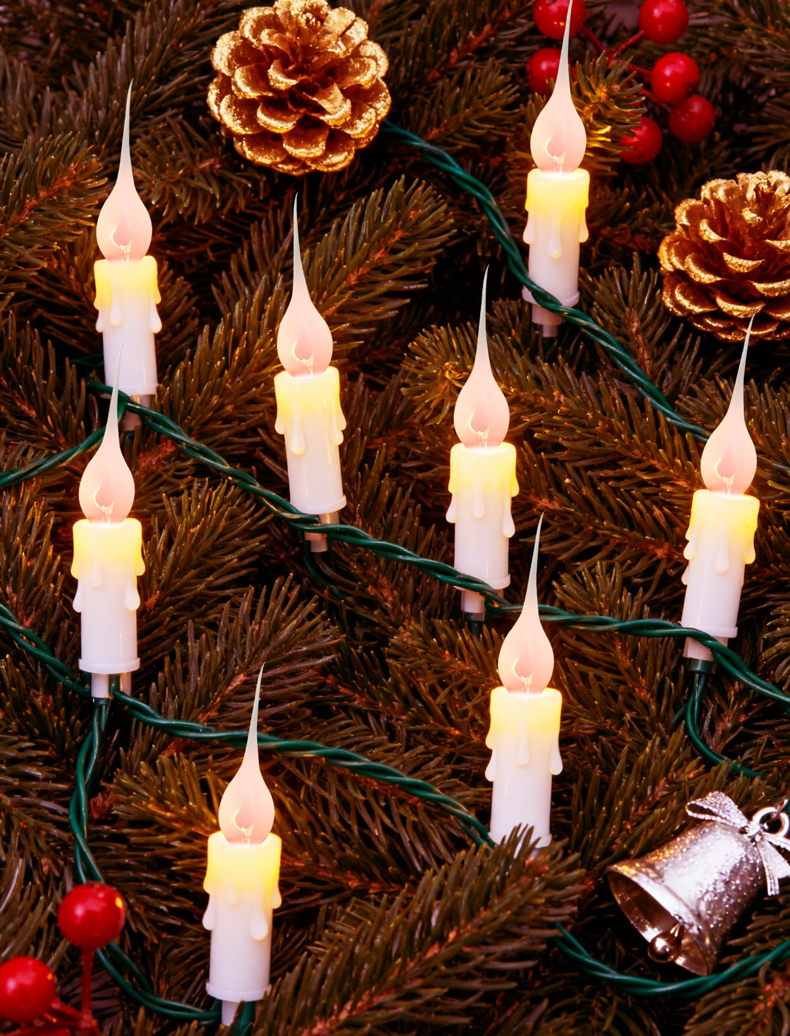 Xingzd easy-install base bulb compatible with chandeliers and string lights.