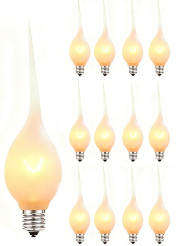 Xingzd silicone dipped candle light bulb with soft warm glow for cozy indoor spaces