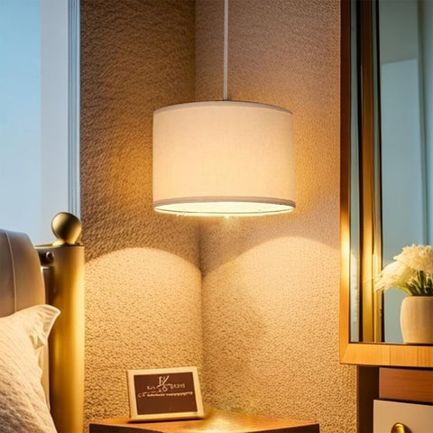 XINGZHI beige linen shade living room glow enhances cozy spaces