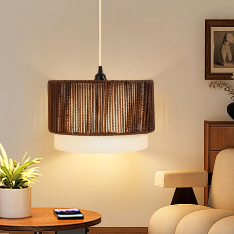 XINGZHI pendant light showcases textured shade and sturdy frame for stylish decor