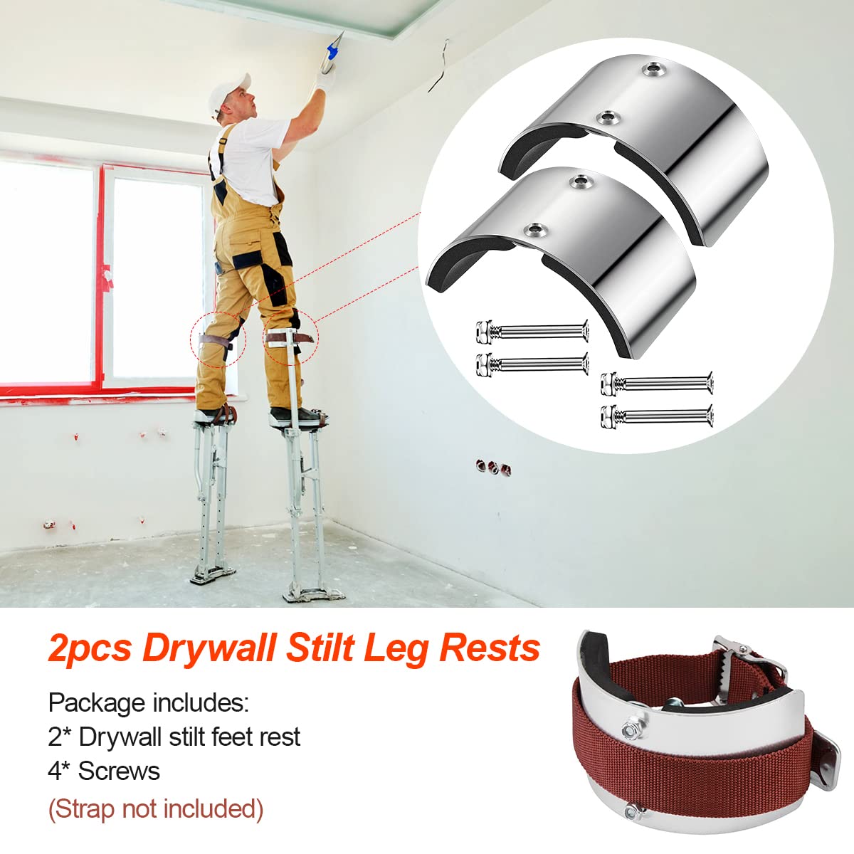 XINHNMUU stilt replacement with built-in sponge padding enhances comfort during use.
