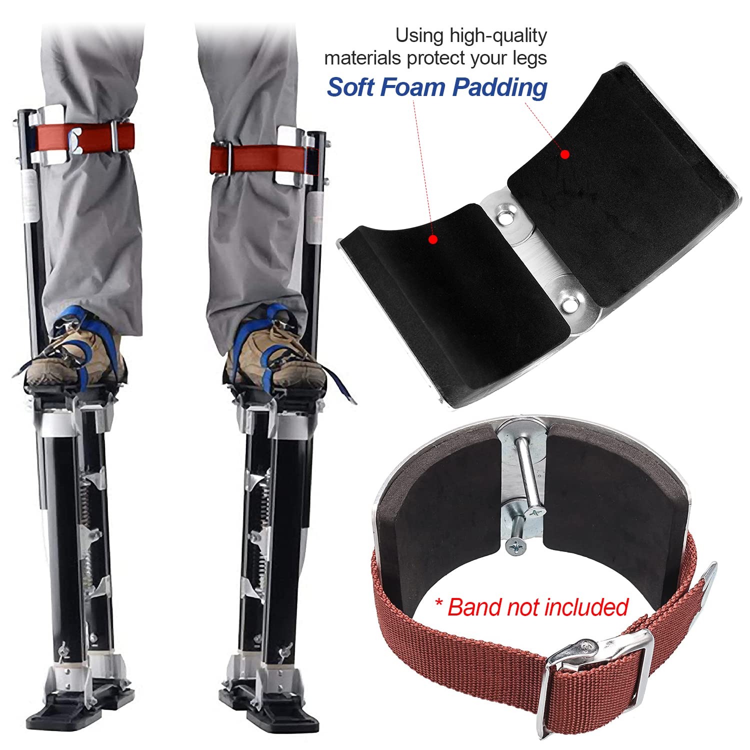 XINHNMUU stilt parts include screws for quick, easy installation.