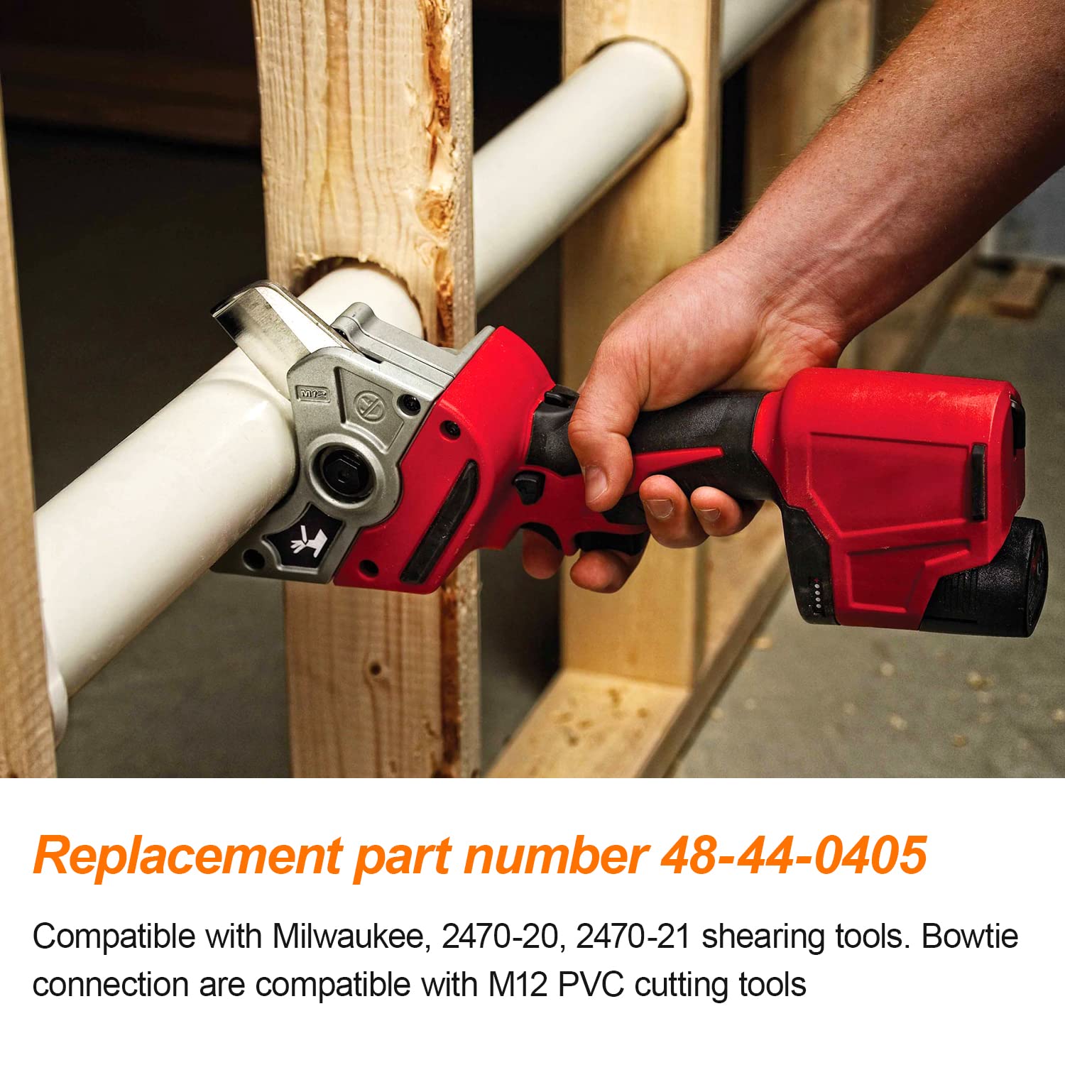 XINHNMUU heavy-duty blade cuts PVC, CPVC, ABS and PEX with ease.
