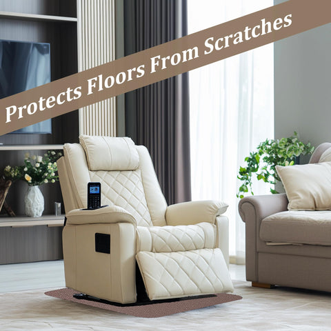 Xinhw close-up shows anti-slip grippers for secure chair placement.
