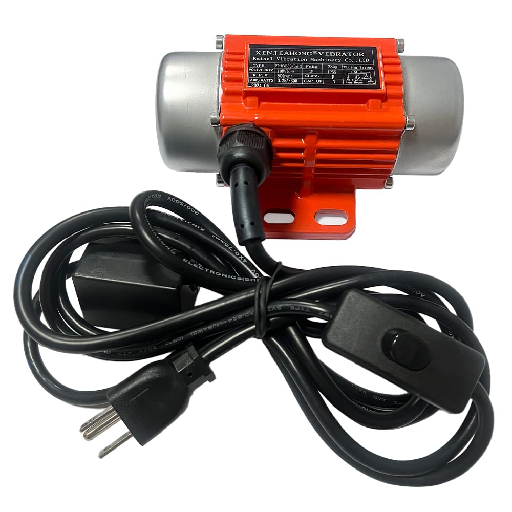 XINJIAHONG concrete vibrator motor side view shows compact, durable housing