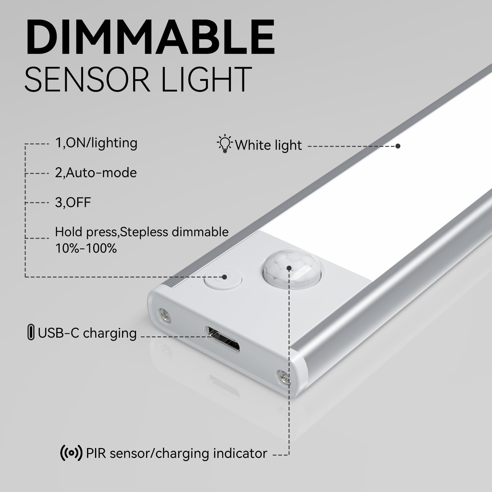 Rechargeable 2500mAh battery for long cordless lighting with Xinp.