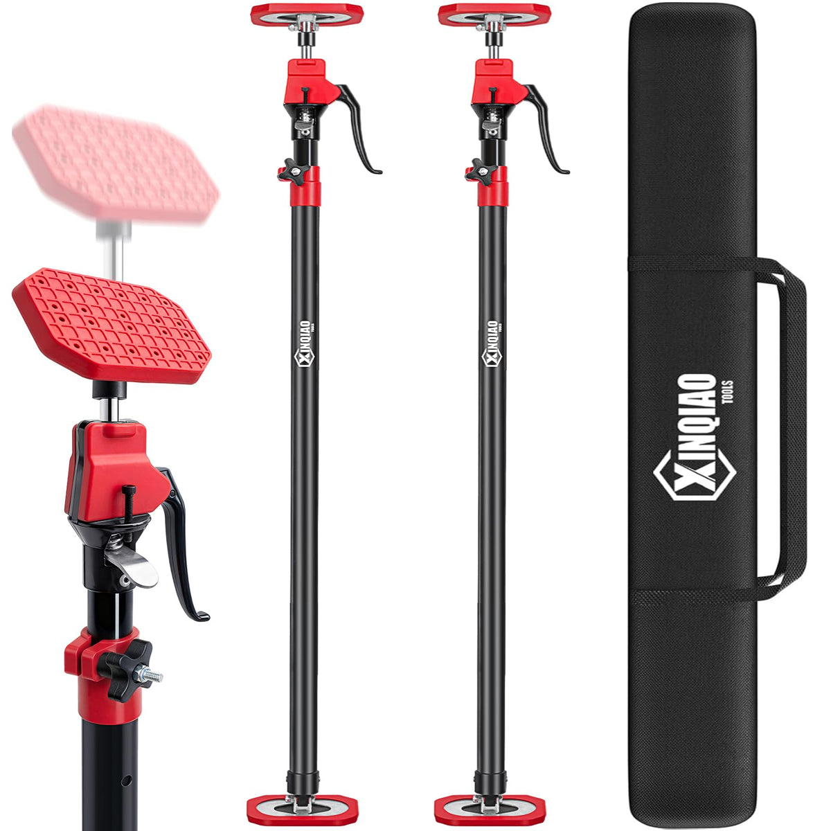 XINQIAO cabinet jacks setup stabilizes cabinets, enabling precise alignment hands-free.