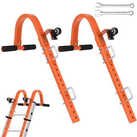 XINRINTONG ladder roof hook with wheel front view showing enhanced roof stability