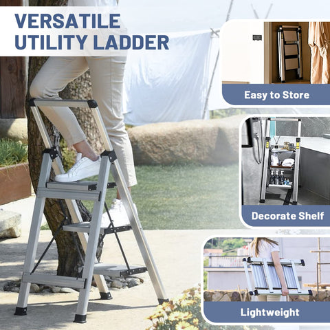 XinSunho outdoor ladder use for garden tasks and DIY