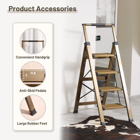 XinSunho 4 step ladder standing platform with roomy space
