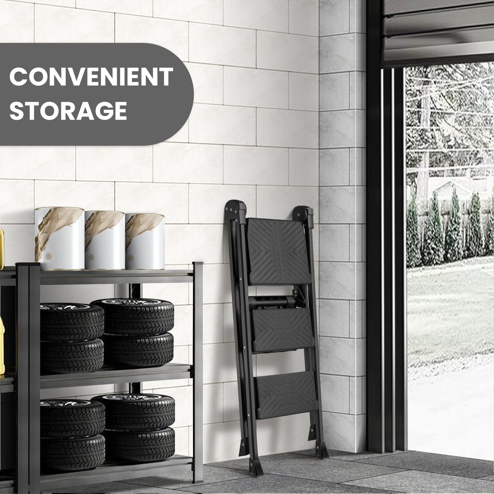 XinSunho triangular-support provides extra stability for safe indoor use.
