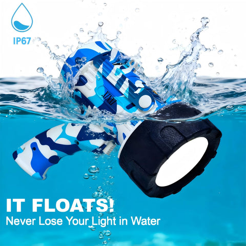 XINXI Spotlight floats on water for easy retrieval during boating.