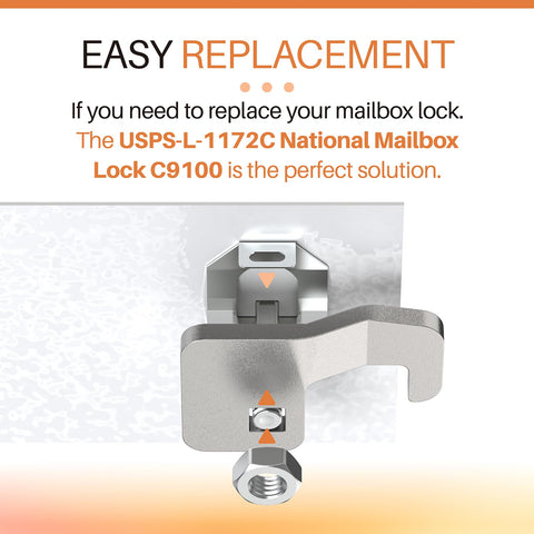 Xinxinlin L-1172C USPS-standard lock ensures reliability.