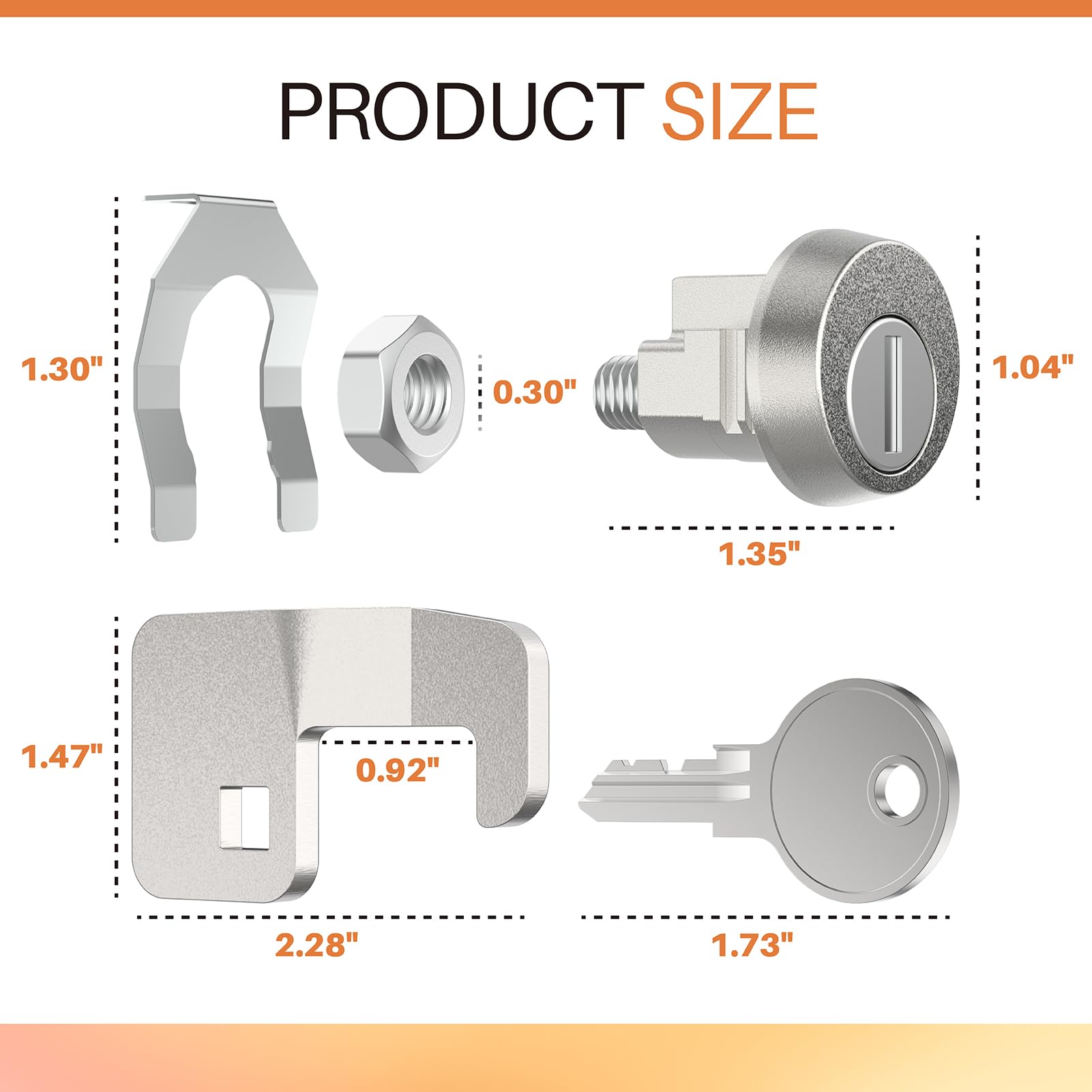 Xinxinlin lock with three keys ensures spare key access.