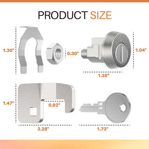 Xinxinlin lock with three keys ensures spare key access.