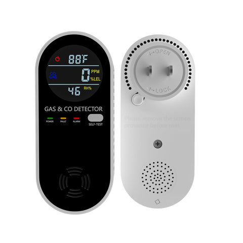 XLA Alert 4-in-1 detector front view with display and alarm.