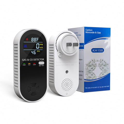 XLA Alert plug-in CO detector with bright LEDs for quick safety alerts.