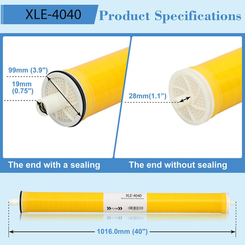 Virego XLE-4040 delivers 2600 GPD under optimal pressure for steady production