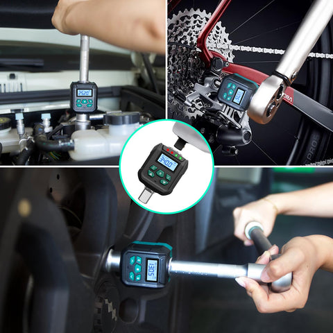 XLIT track mode shows real-time torque with 500 readings stored