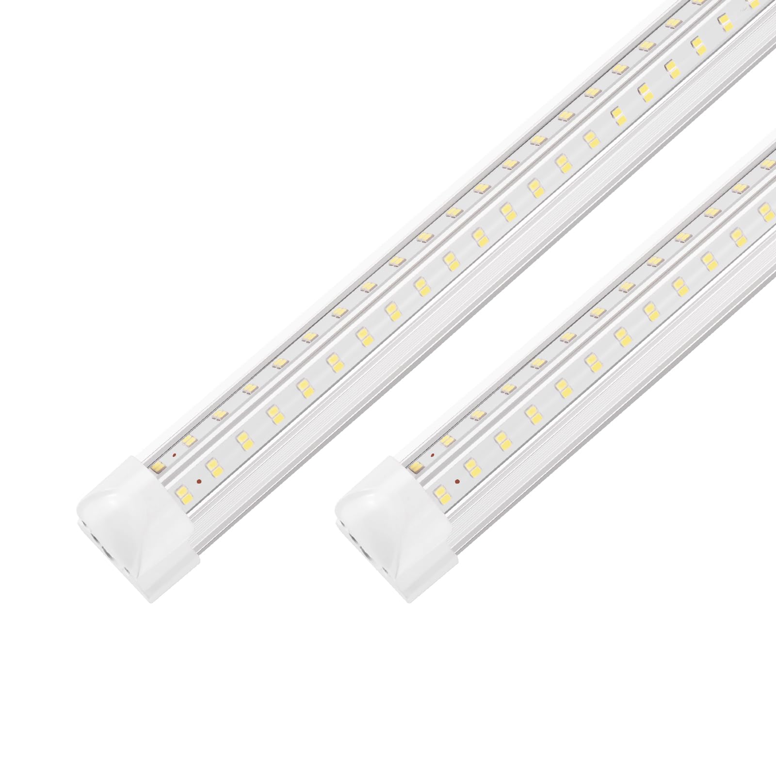 XLNYUUI V shaped LED shop lights illuminate garages efficiently.