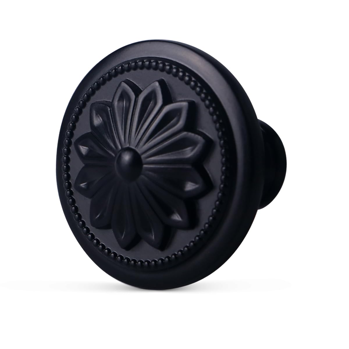 Xlroaafs kitchen knob with floral design adds elegant texture to cabinetry
