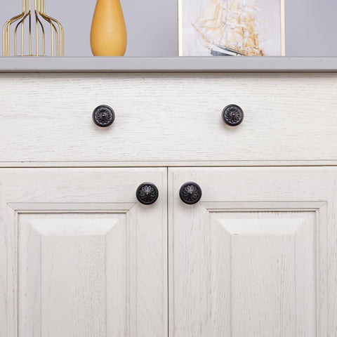 Xlroaafs round bronze knob suits wardrobe and dresser hardware with cohesive style.