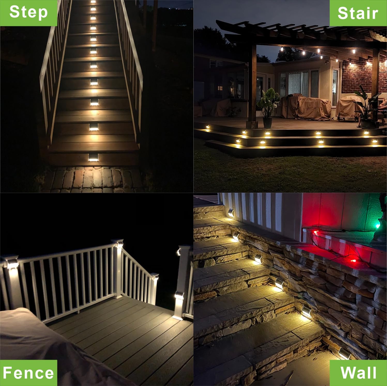XLUX solar light for stair posts adds safety and style.