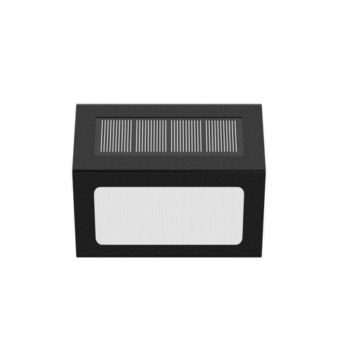 XLUX solar light for yard highlights borders and entryways after sunset.