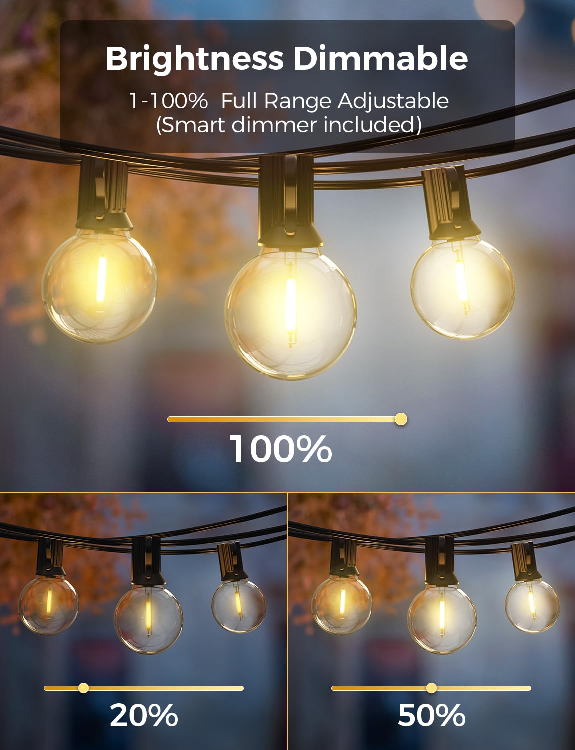 XMCOSY+ Alexa voice control for hands-free outdoor lighting.