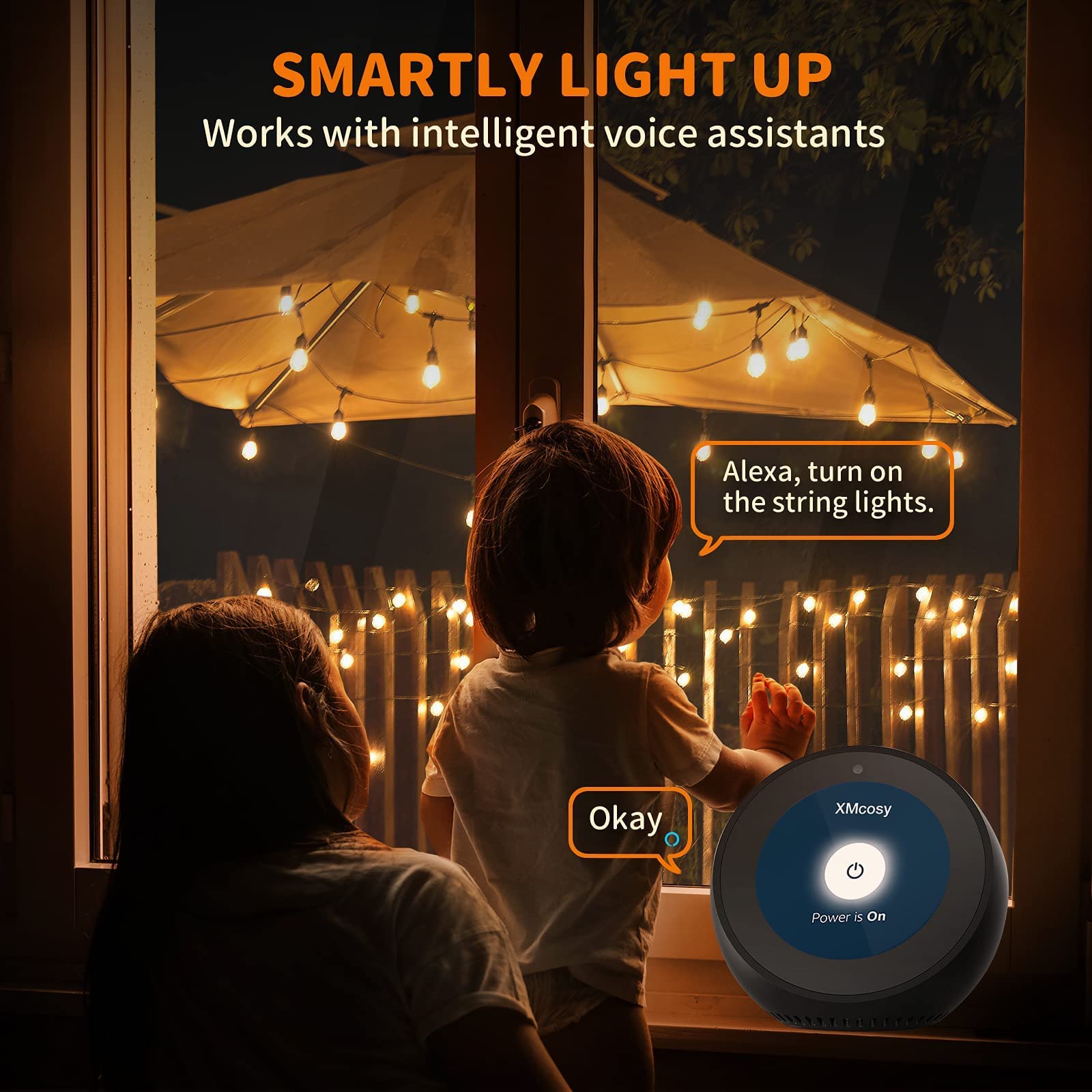 Dining and backyard party ambiance with XMCOSY+ lights